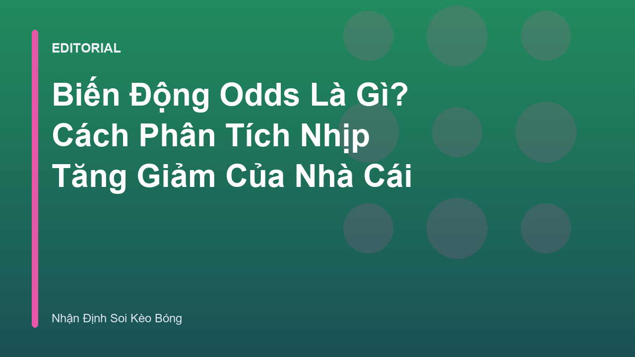 Biểu đồ minh họa biến động tỷ lệ cá cược trên bảng kèo nhà cái